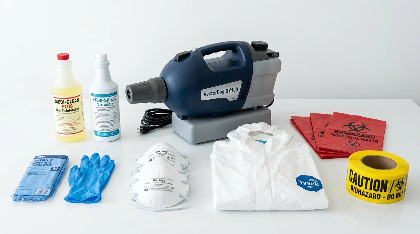 Professional biohazard remediation crew working in Elkins Park